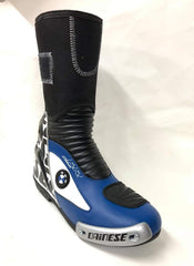 Mens Red & Black CE Motorbike Motorcycle Racing Leather Shoes Long Sports Boots