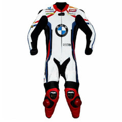 BMW Motorbike Racing Suit Motorcycle Genuine Cowhide Leather Protective Suit