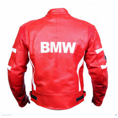 BMW Motorcycle Genuine Leather Jacket Street Racing Unisex Motorbike Jacket