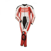 Ducati Motorbike Racing Suit Motorcycle Genuine Cowhide Leather Protective Suit