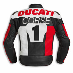 Ducati Motorcycle Genuine Leather Jacket Street Racing Unisex Motorbike Jacket
