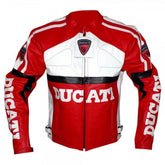 Ducati Motorcycle Genuine Leather Jacket Street Racing Unisex Motorbike Jacket