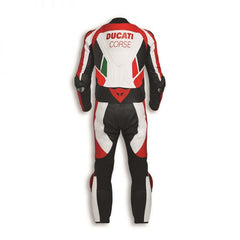 Ducati Motorbike Racing Suit Motorcycle Genuine Cowhide Leather Protective Suit