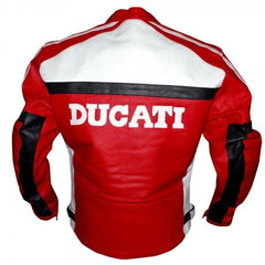 Ducati Motorcycle Genuine Leather Jacket Street Racing Unisex Motorbike Jacket