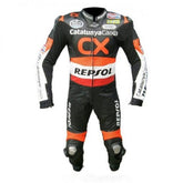 Honda Motorbike Racing Suit Motorcycle Genuine Cowhide Leather Protective Suit
