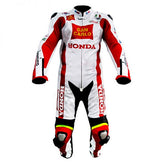 Honda Motorbike Racing Suit Motorcycle Genuine Cowhide Leather Protective Suit