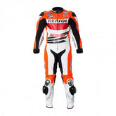 Honda Motorbike Racing Suit Motorcycle Genuine Cowhide Leather Protective Suit