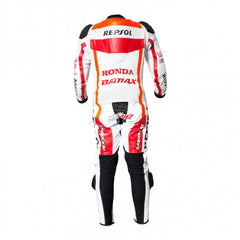 Honda Motorbike Racing Suit Motorcycle Genuine Cowhide Leather Protective Suit