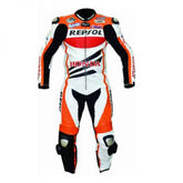 Honda Motorbike Racing Suit Motorcycle Genuine Cowhide Leather Protective Suit