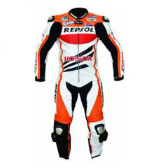 Honda Motorbike Racing Suit Motorcycle Genuine Cowhide Leather Protective Suit