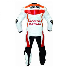 Honda Motorbike Racing Suit Motorcycle Genuine Cowhide Leather Protective Suit