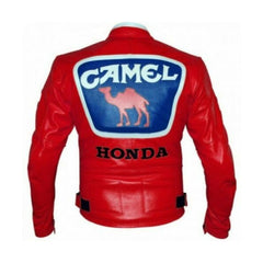 Honda Motorcycle Genuine Leather Jacket Street Racing Unisex Motorbike Jacket