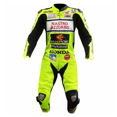 Honda Motorbike Racing Suit Motorcycle Genuine Cowhide Leather Protective Suit