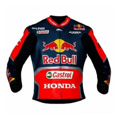 Honda Motorcycle Genuine Leather Jacket Street Racing Unisex Motorbike Jacket