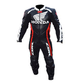 Honda Motorbike Racing Suit Motorcycle Genuine Cowhide Leather Protective Suit