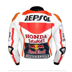 Honda Motorcycle Genuine Leather Jacket Street Racing Unisex Motorbike Jacket