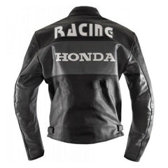 Honda Motorcycle Genuine Leather Jacket Street Racing Unisex Motorbike Jacket