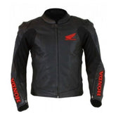 Honda Motorcycle Genuine Leather Jacket Street Racing Unisex Motorbike Jacket