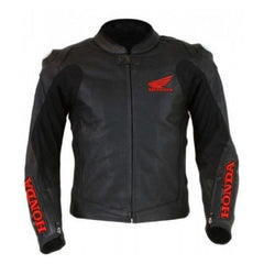 Honda Motorcycle Genuine Leather Jacket Street Racing Unisex Motorbike Jacket