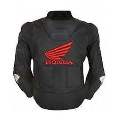 Honda Motorcycle Genuine Leather Jacket Street Racing Unisex Motorbike Jacket
