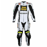 Honda Motorbike Racing Suit Motorcycle Genuine Cowhide Leather Protective Suit