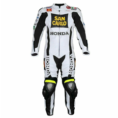 Honda Motorbike Racing Suit Motorcycle Genuine Cowhide Leather Protective Suit