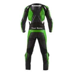 Kawasaki Motorbike Racing Suit Motorcycle Genuine Cowhide Leather Protective Suit
