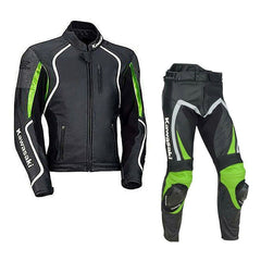 Kawasaki Motorbike Racing Suit Motorcycle Genuine Cowhide Leather Protective Suit