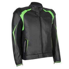 Kawasaki Motorcycle Genuine Leather Jacket Street Racing Unisex Motorbike Jacket