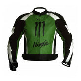 Kawasaki Motorcycle Genuine Leather Jacket Street Racing Unisex Motorbike Jacket