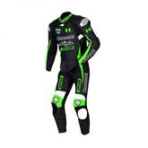 Kawasaki Motorbike Racing Suit Motorcycle Genuine Cowhide Leather Protective Suit