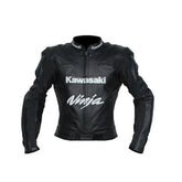 Kawasaki Motorcycle Genuine Leather Jacket Street Racing Unisex Motorbike Jacket