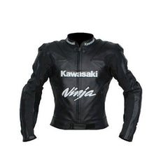 Kawasaki Motorcycle Genuine Leather Jacket Street Racing Unisex Motorbike Jacket