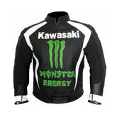 Kawasaki Motorcycle Genuine Leather Jacket Street Racing Unisex Motorbike Jacket