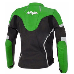 Kawasaki Motorcycle Genuine Leather Jacket Street Racing Unisex Motorbike Jacket