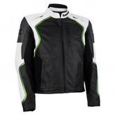 Kawasaki Motorcycle Genuine Leather Jacket Street Racing Unisex Motorbike Jacket