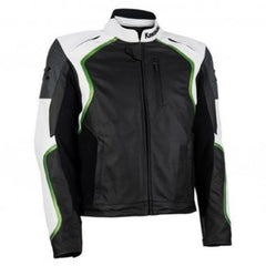 Kawasaki Motorcycle Genuine Leather Jacket Street Racing Unisex Motorbike Jacket