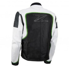 Kawasaki Motorcycle Genuine Leather Jacket Street Racing Unisex Motorbike Jacket