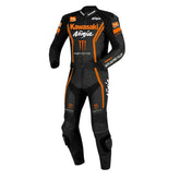 Kawasaki Motorbike Racing Suit Motorcycle Genuine Cowhide Leather Protective Suit