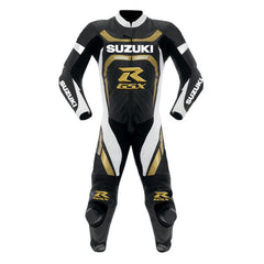 Suzuki Motorbike Racing Suit Motorcycle Genuine Cowhide Leather Protective Suit