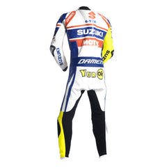 Suzuki Motorbike Racing Suit Motorcycle Genuine Cowhide Leather Protective Suit