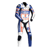 Suzuki Motorbike Racing Suit Motorcycle Genuine Cowhide Leather Protective Suit
