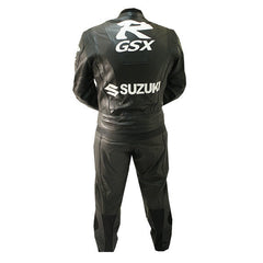 Suzuki Motorbike Racing Suit Motorcycle Genuine Cowhide Leather Protective Suit