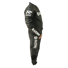Suzuki Motorbike Racing Suit Motorcycle Genuine Cowhide Leather Protective Suit