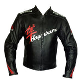 Suzuki Motorcycle Genuine Leather Jacket Street Racing Unisex Motorbike Jacket