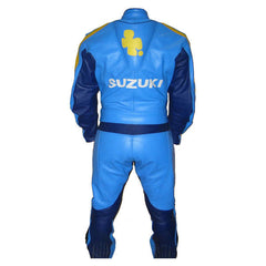 Suzuki Motorbike Racing Suit Motorcycle Genuine Cowhide Leather Protective Suit