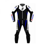 Suzuki Motorbike Racing Suit Motorcycle Genuine Cowhide Leather Protective Suit