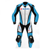 Suzuki Motorbike Racing Suit Motorcycle Genuine Cowhide Leather Protective Suit