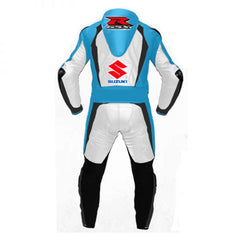 Suzuki Motorbike Racing Suit Motorcycle Genuine Cowhide Leather Protective Suit