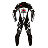 Suzuki Motorbike Racing Suit Motorcycle Genuine Cowhide Leather Protective Suit